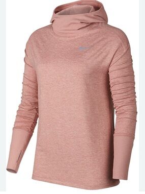 Nike Women's Heathered Rose Hoodie Long-Sleeve Top
